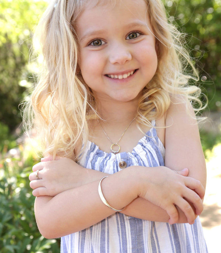 Cuff - Sterling Silver Kids Bracelet: Medium 1-5 Years
