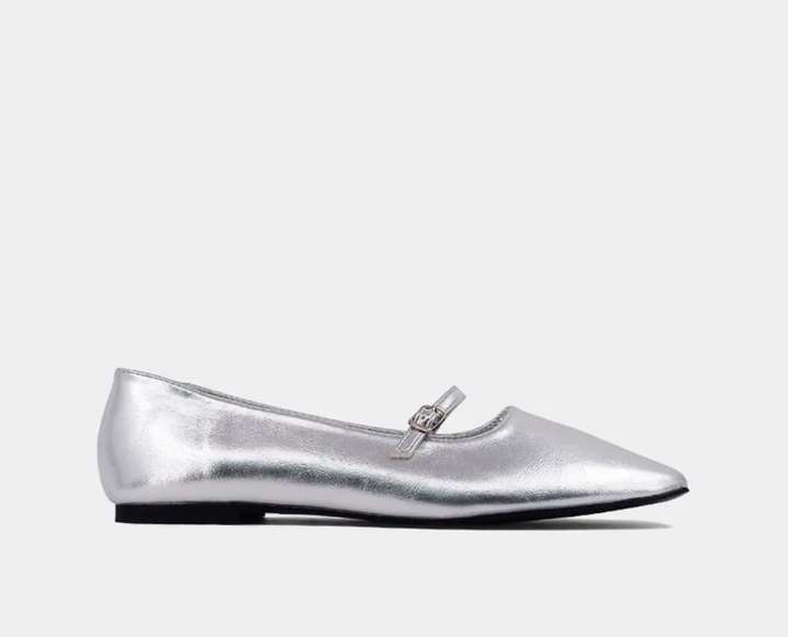 Adele Ballet Flat- Silver