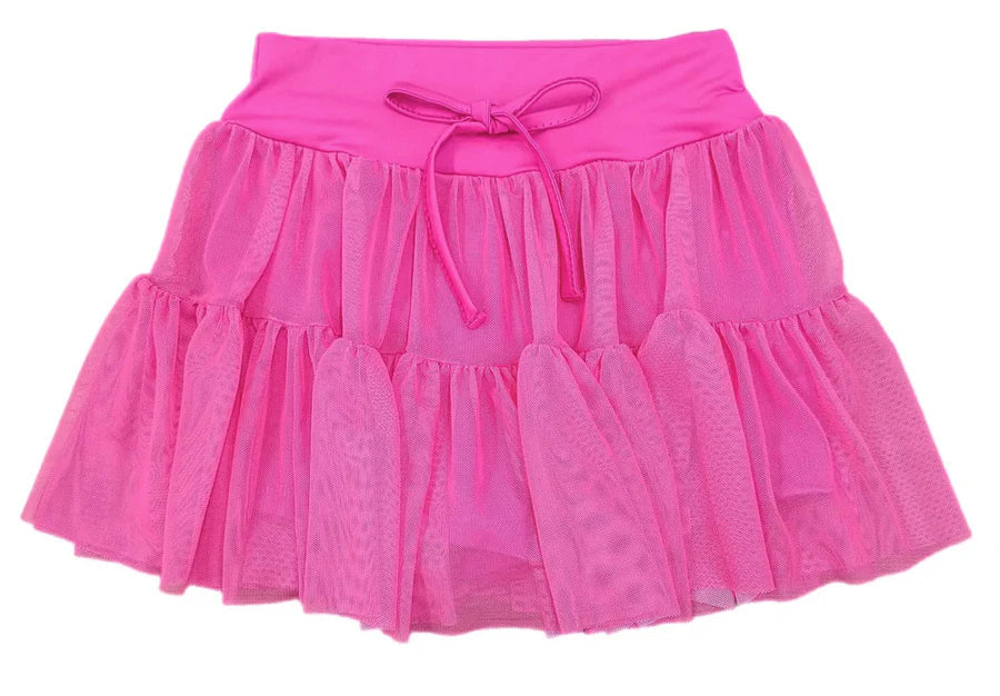 BE Tween Tiered Skort - Hot Pink