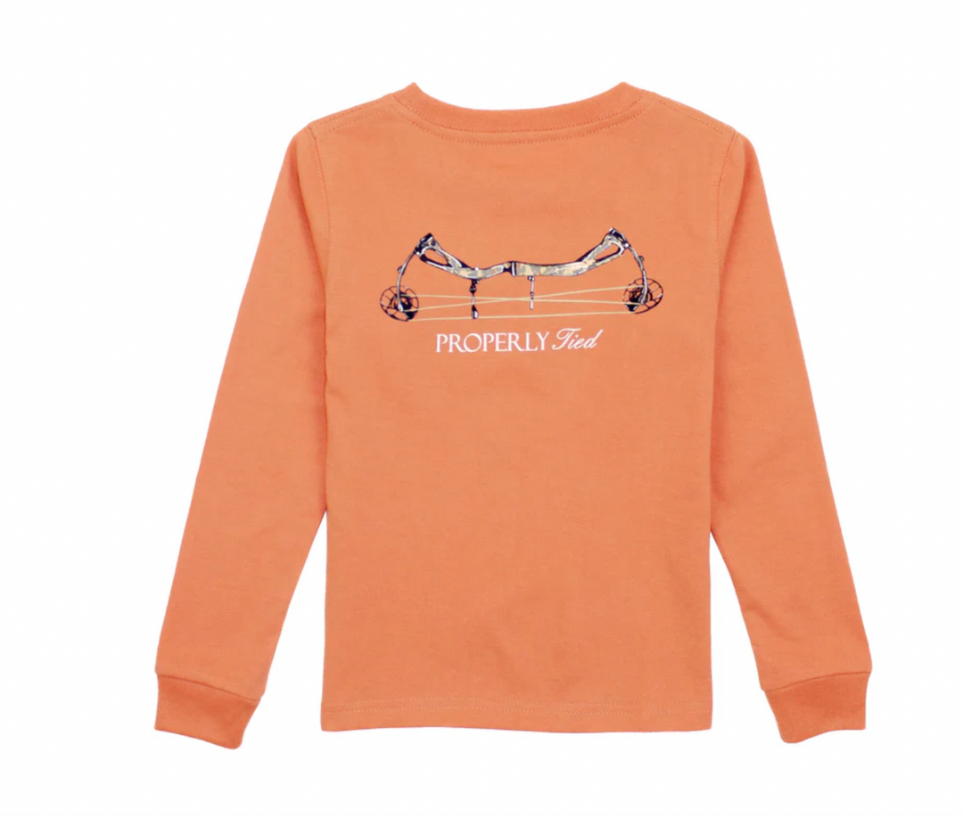 Boys Compound Bow LS Mango Tee