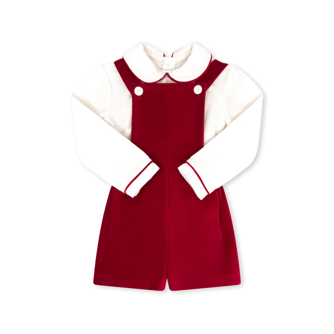 Arthur Apron Set- Ruby Red Velvet