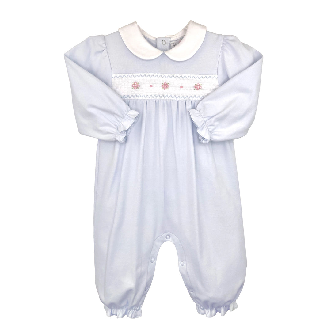Smocked Flower Knit Longall