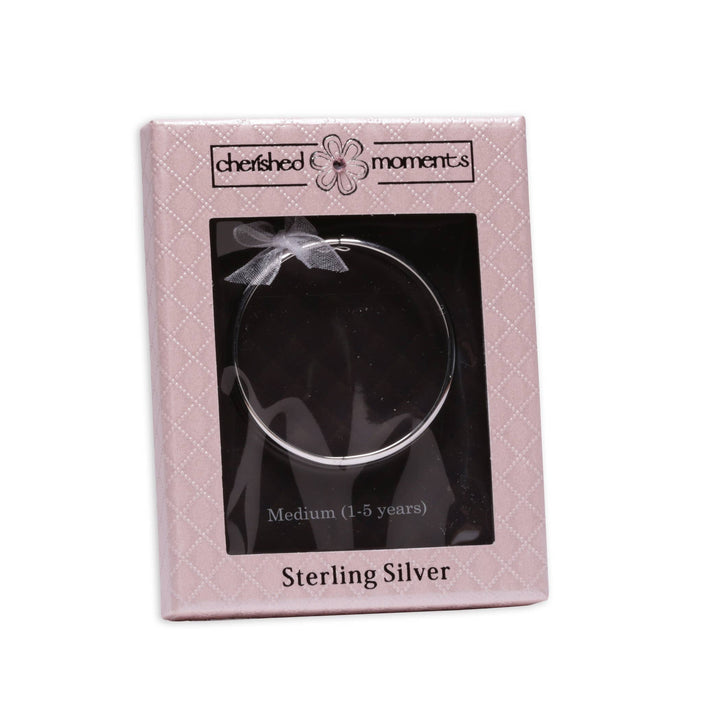 Cuff - Sterling Silver Kids Bracelet: Medium 1-5 Years