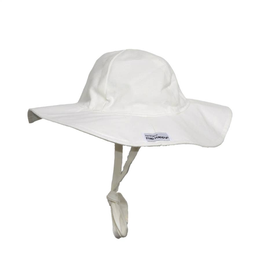 White Floppy Sun Hat/UPF50+
