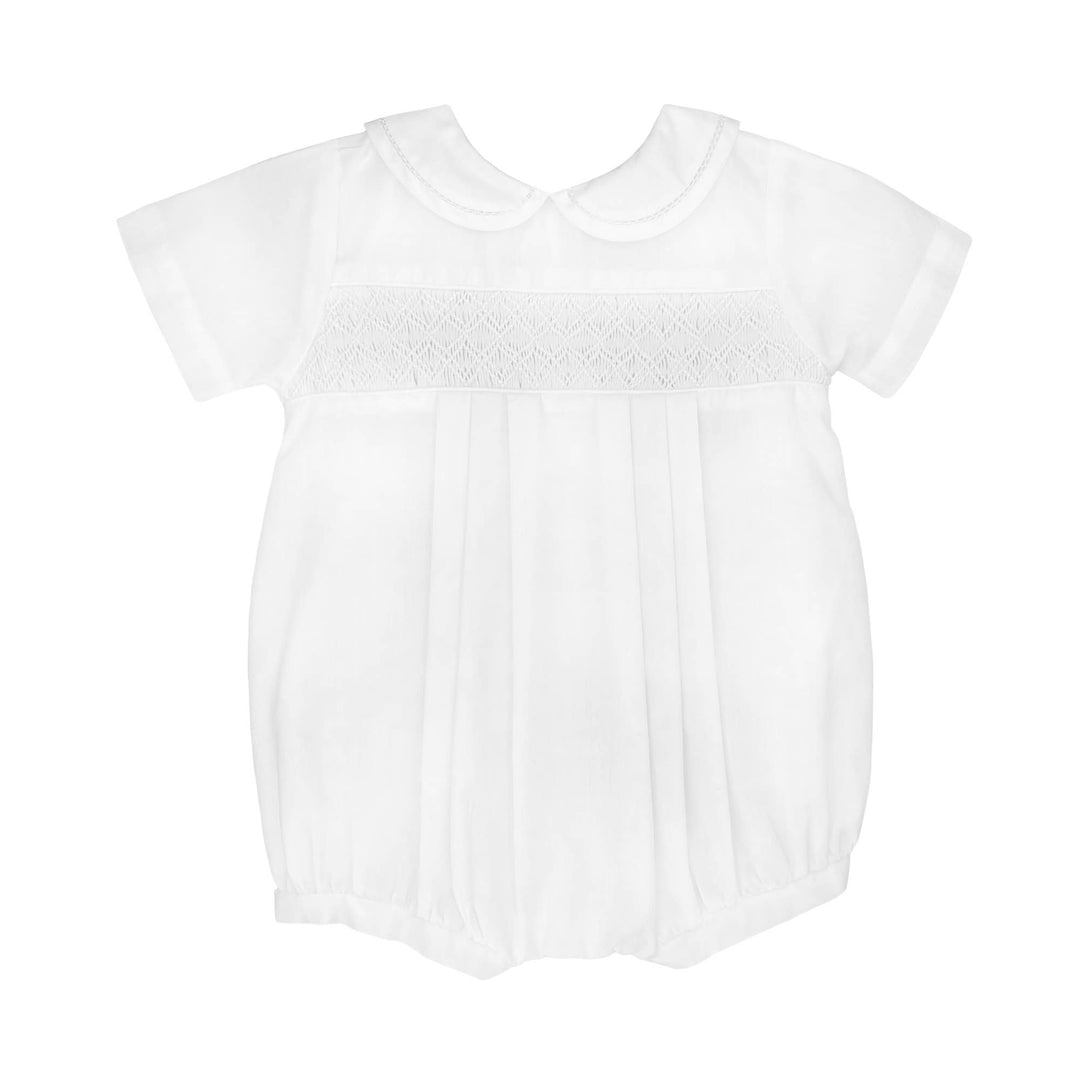 Heirloom Smocked Romper- White