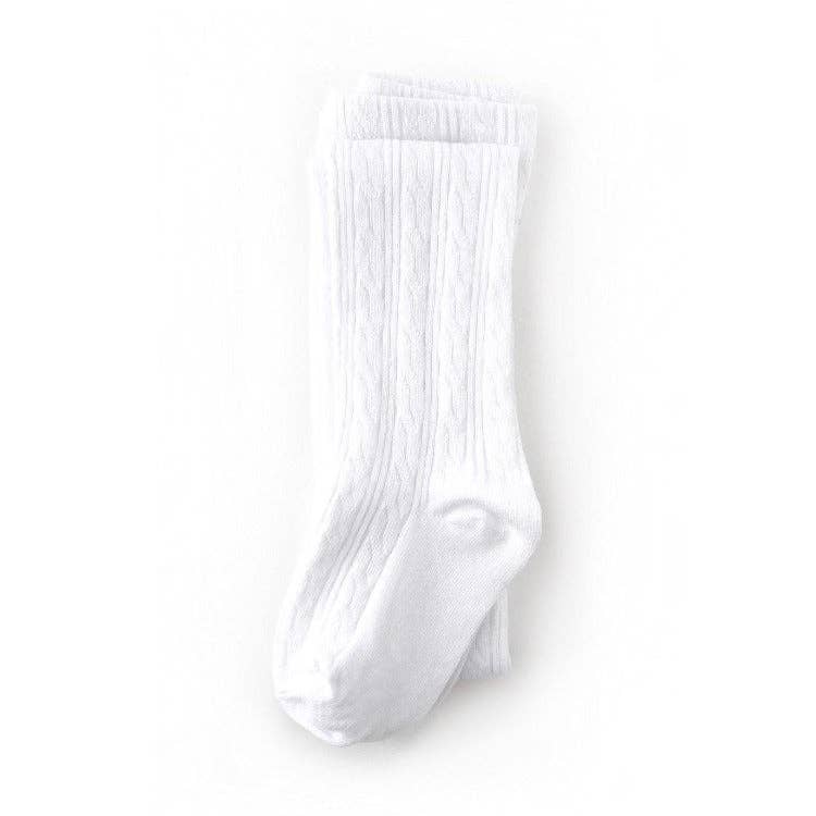 White Cable Knit Tights~ white