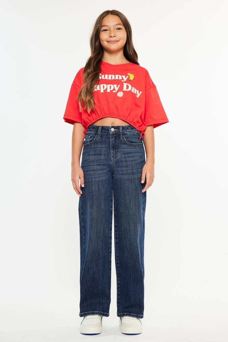 BLAIRE HIGH RISE WIDE LEG JEANS