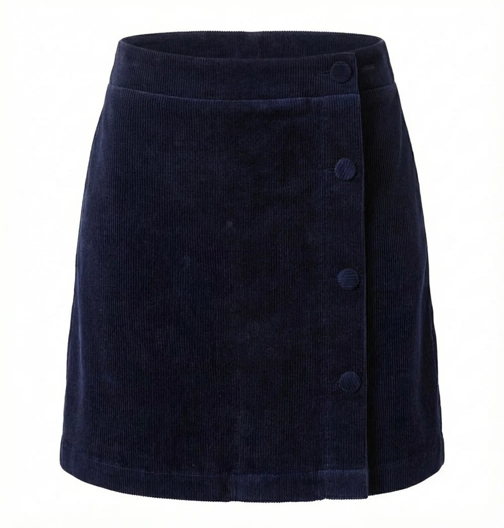 Reese Skirt Midnight Navy Corduroy