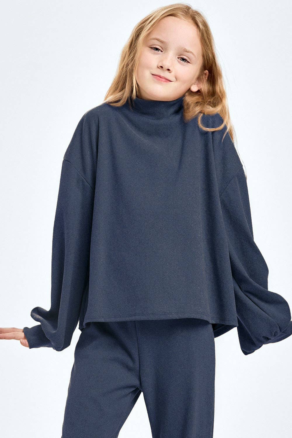 Corduroy Brush Mock Neck Sweater: Mocha