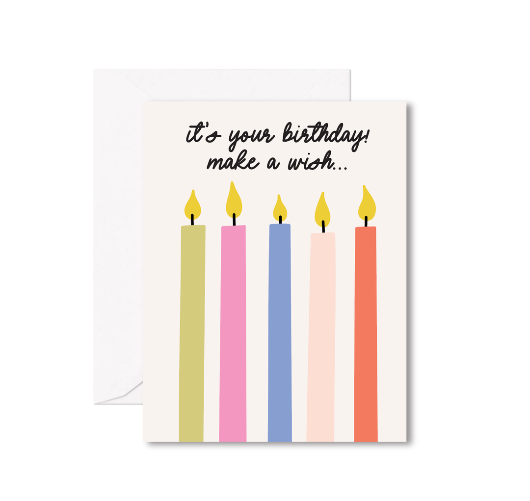It's Your Birthday Make A Wish Greeting Card