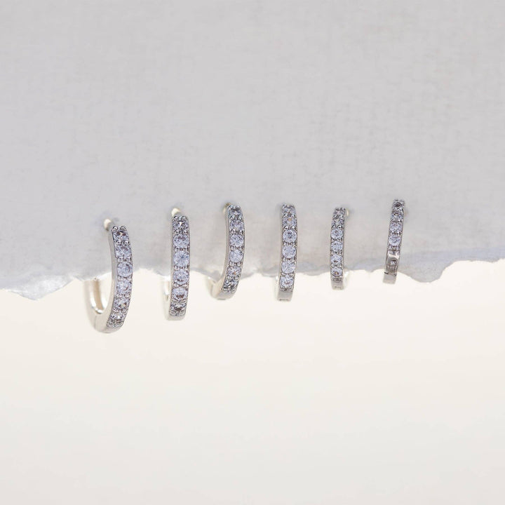 Walk of Fame Hoop Set: Silver