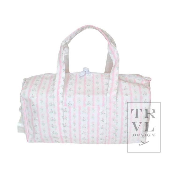 Weekender - Ribbon Floral Pink Duffel Bag: Ribbon Floral Pink