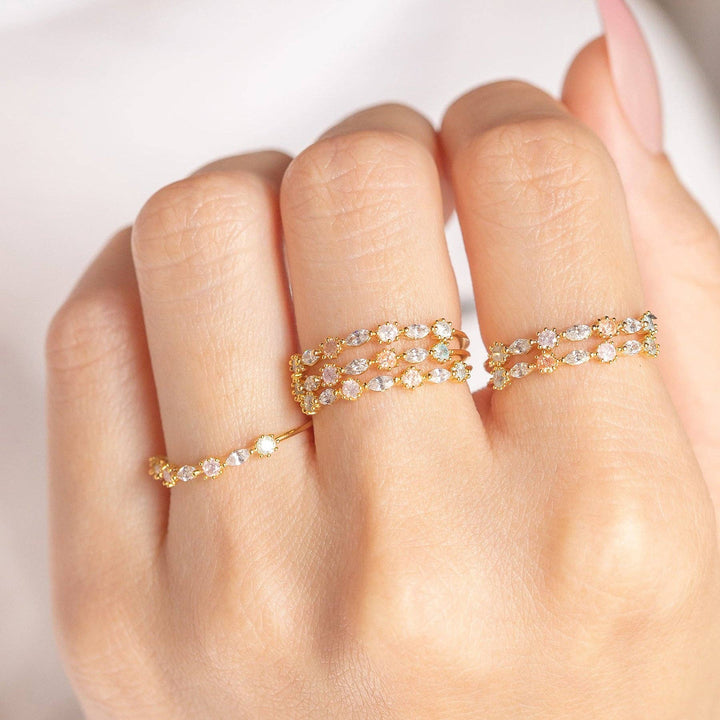 Pastel Rosie Ring: Gold / 6