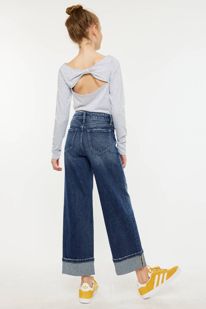 Dark Wash Cuffed