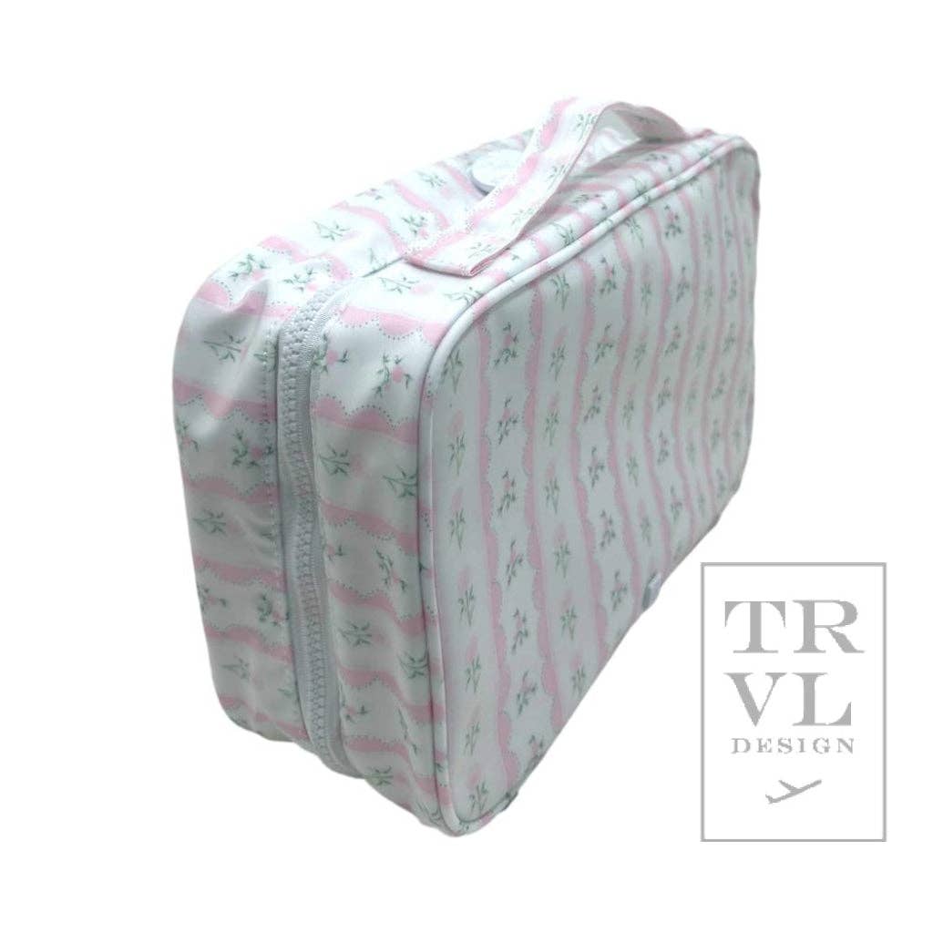 Bundle Up2 Hanging Toiletry Bag - Ribbon Floral Pink: Ribbon Floral Pink