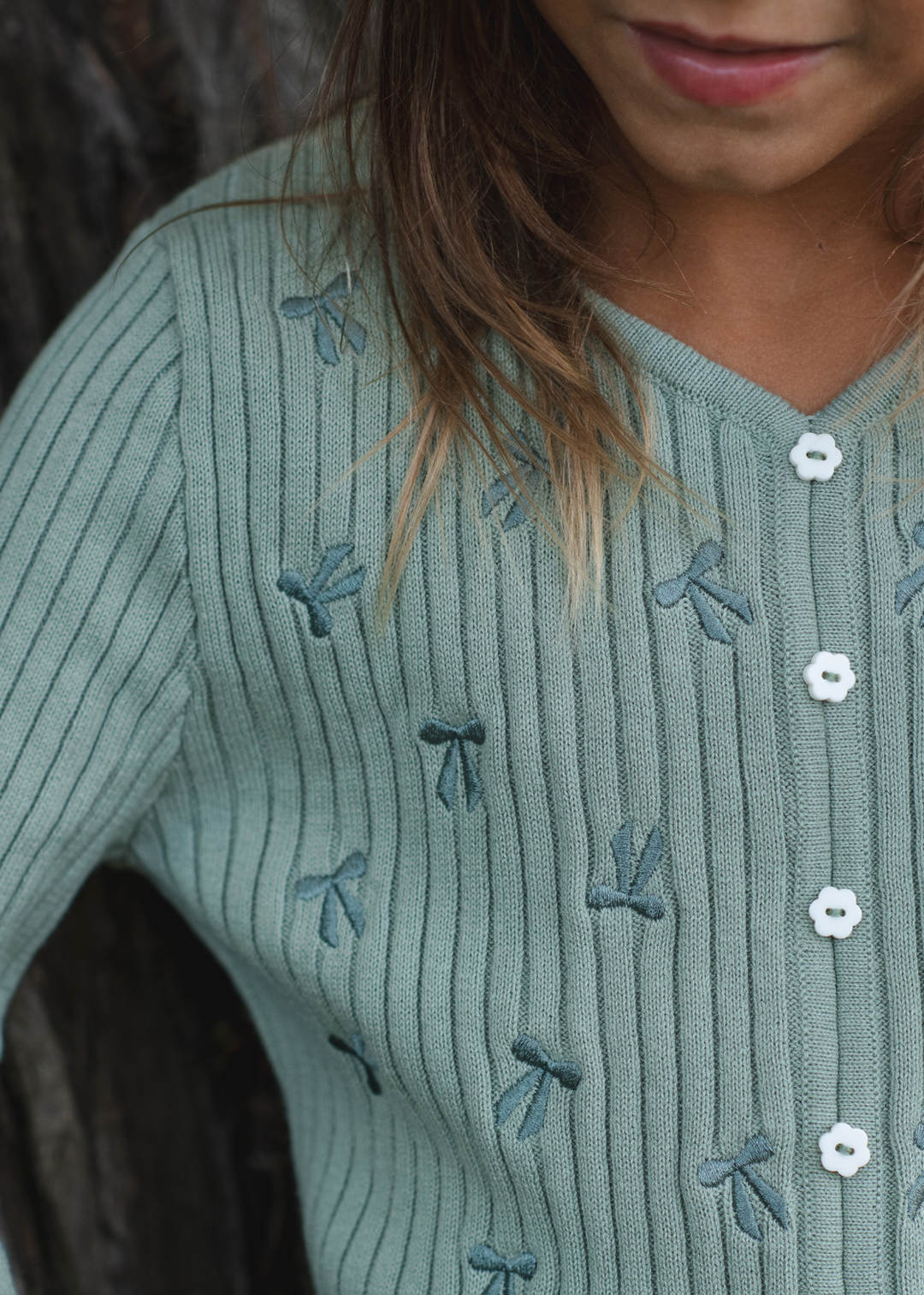 Baby Doll Sweater Top: Bow Print