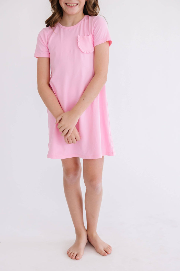 Bubblegum Pink T-Shirt Dress