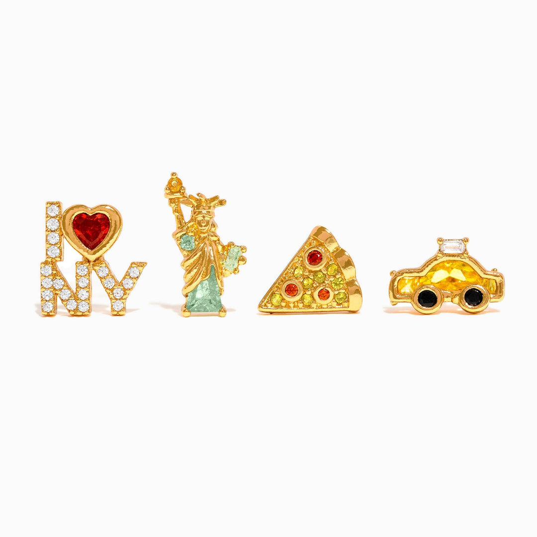 Big Apple Stud Set: Gold