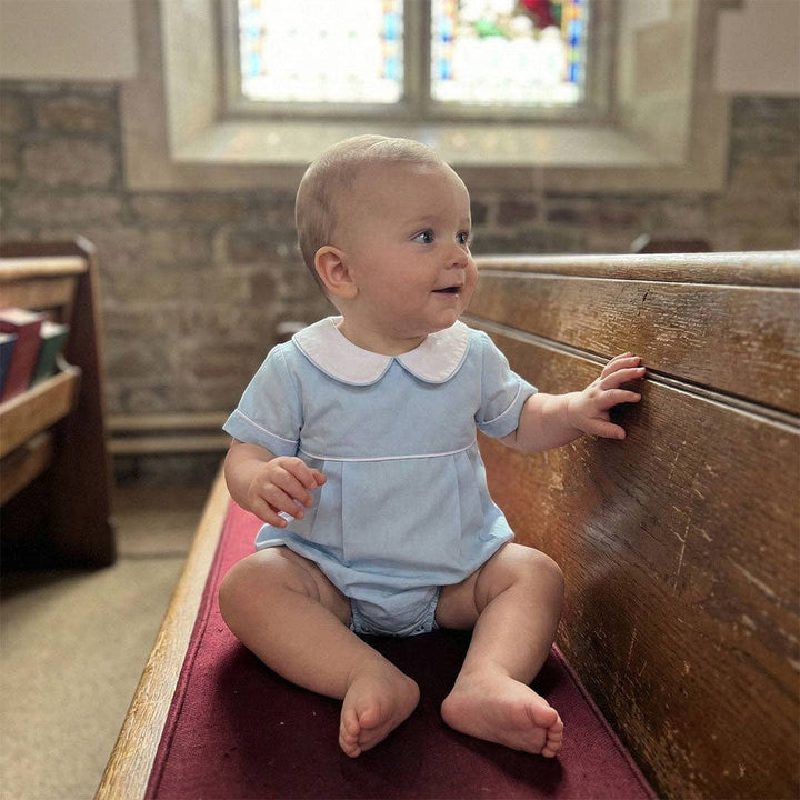 Blue Poplin Boy Bubble