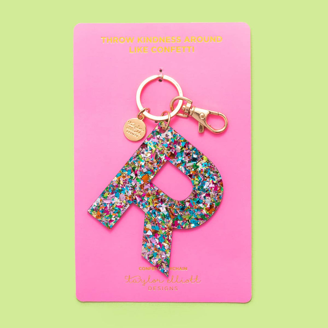 Keychain - Confetti Letters - Single: H
