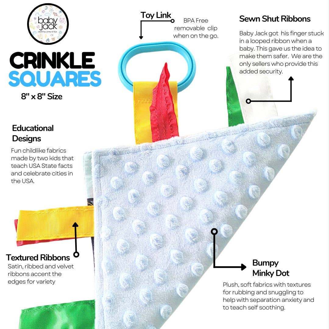 Space Crinkle Tag Square