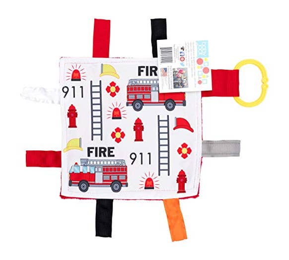 Firetruck Crinkle Tag Square
