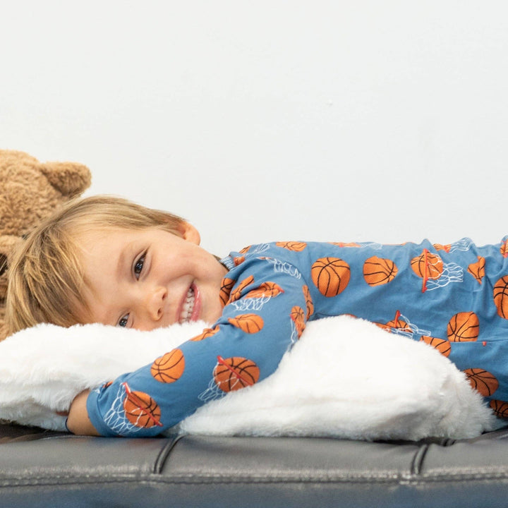 Big Kid Pajama Basketball Hoops