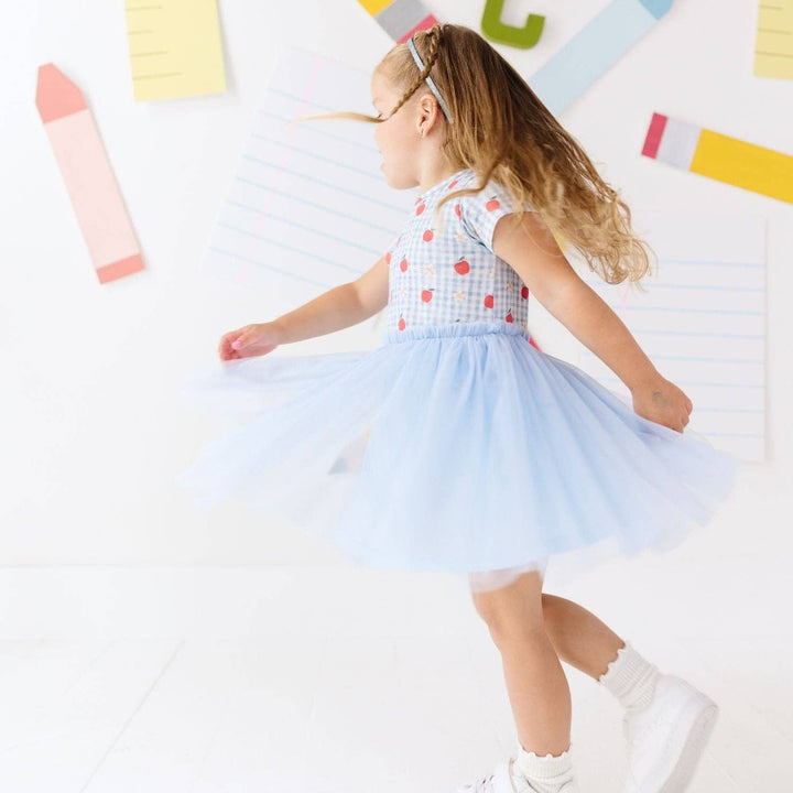 Apple Gingham Tulle Bow Headband - Hair Accessories