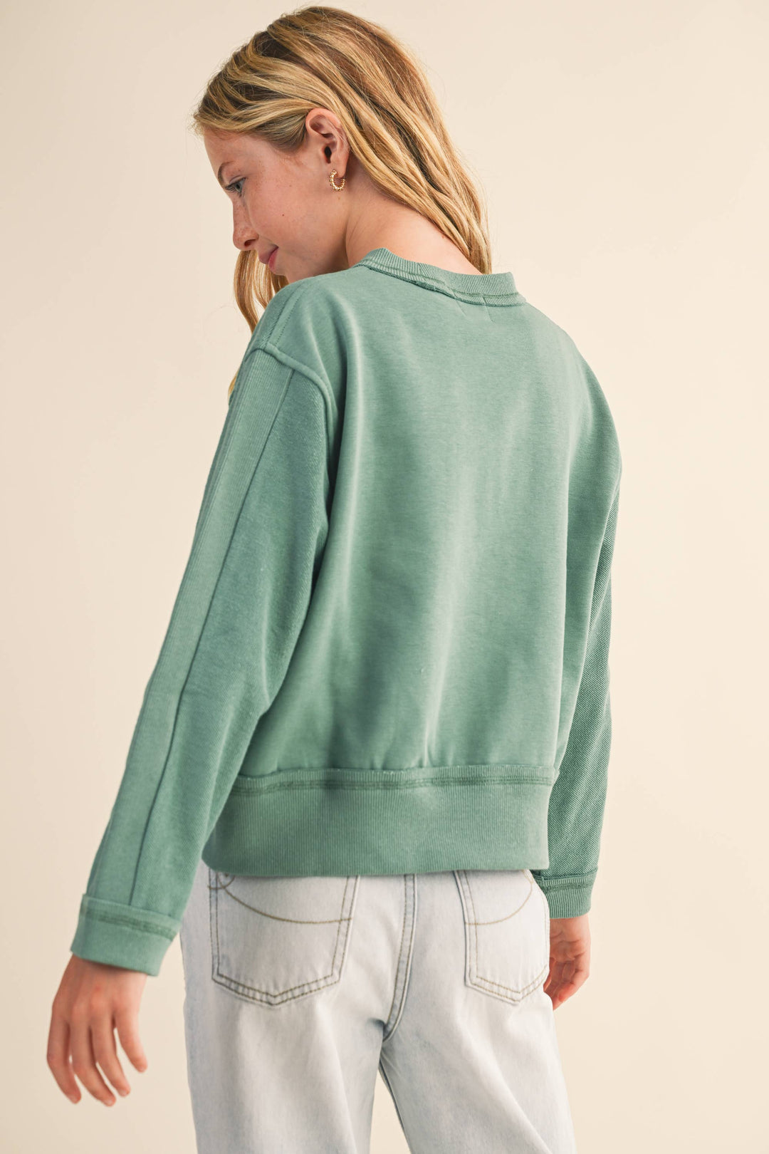 TWEEN KIDS GIRLS CREW NECK SWEATSHIRT