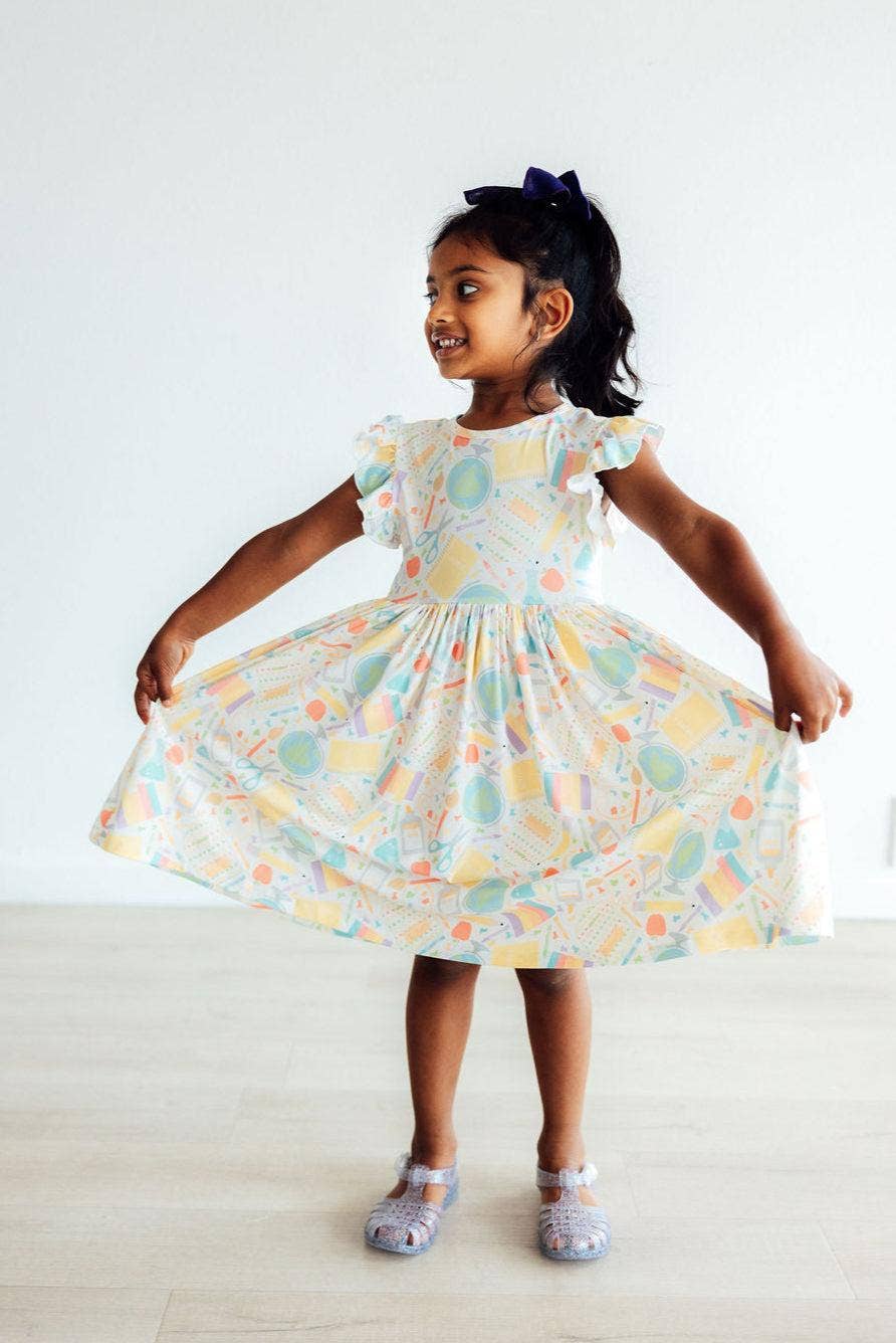 Campus QT Flutter Sleeve Twirl Dress