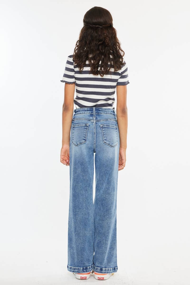 HAILEY HIGH RISE WIDE LEG FLARE JEANS