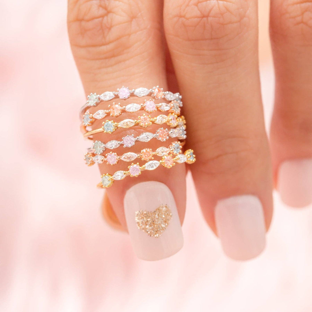 Pastel Rosie Ring: Gold / 6