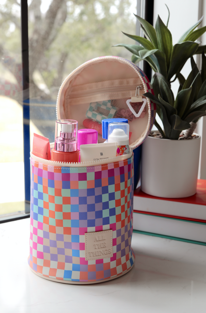 Barrel Organizer - Happy Checkered