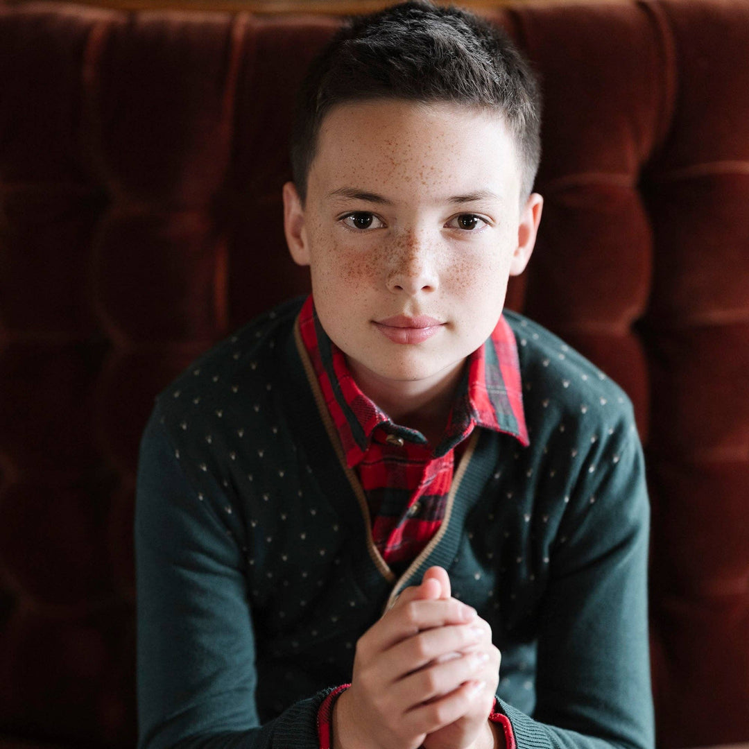 Organic Flannel Shirt: London Plaid