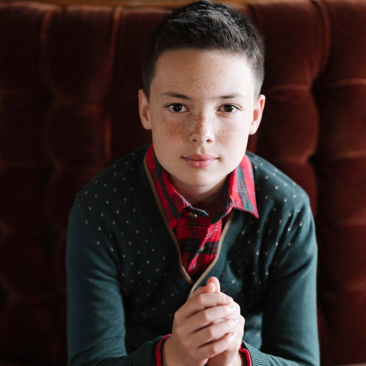 Organic Flannel Shirt: London Plaid