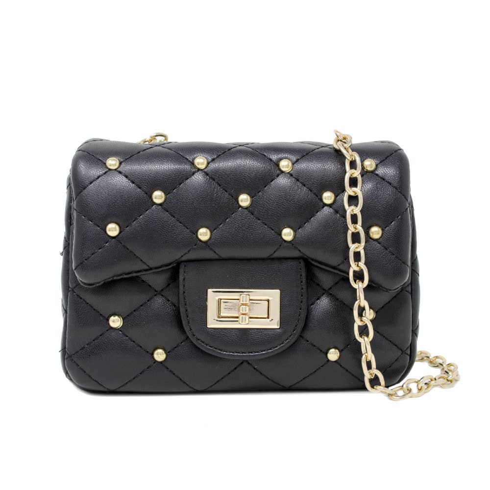 Quilted Stud Mini Bag
