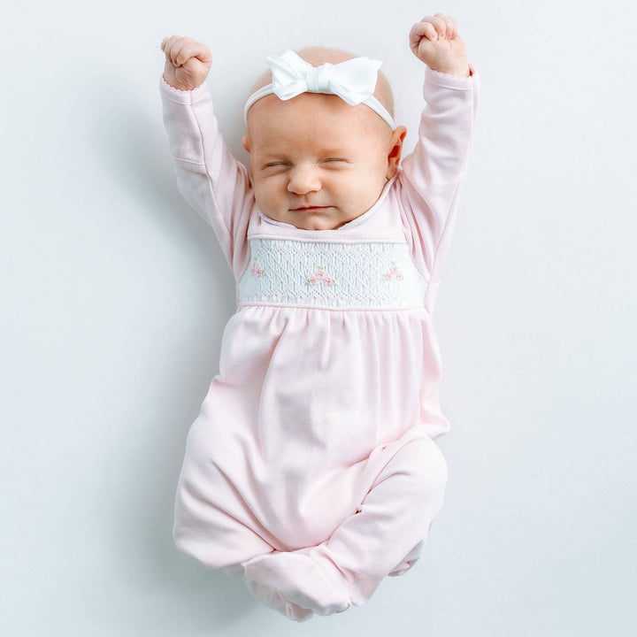 Willow's Classics Smocked Footie - Pink