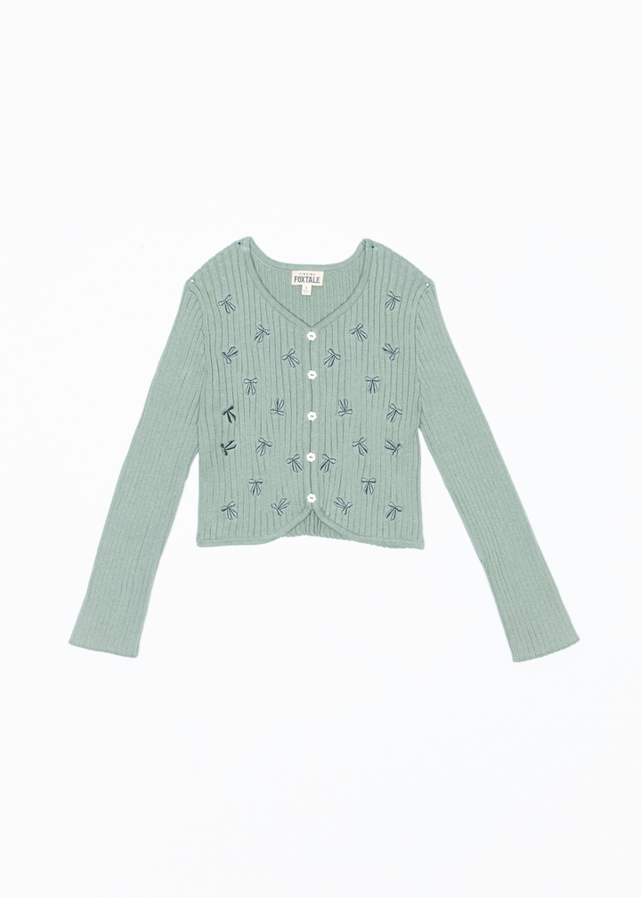 Baby Doll Sweater Top: Bow Print