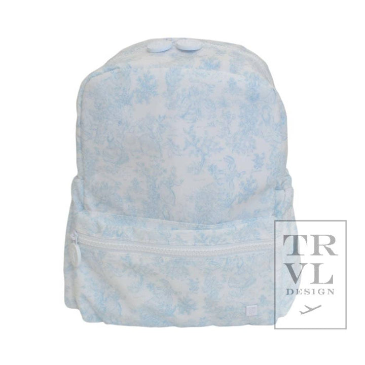 Mini Backer - Bunny Toile Blue Backpack