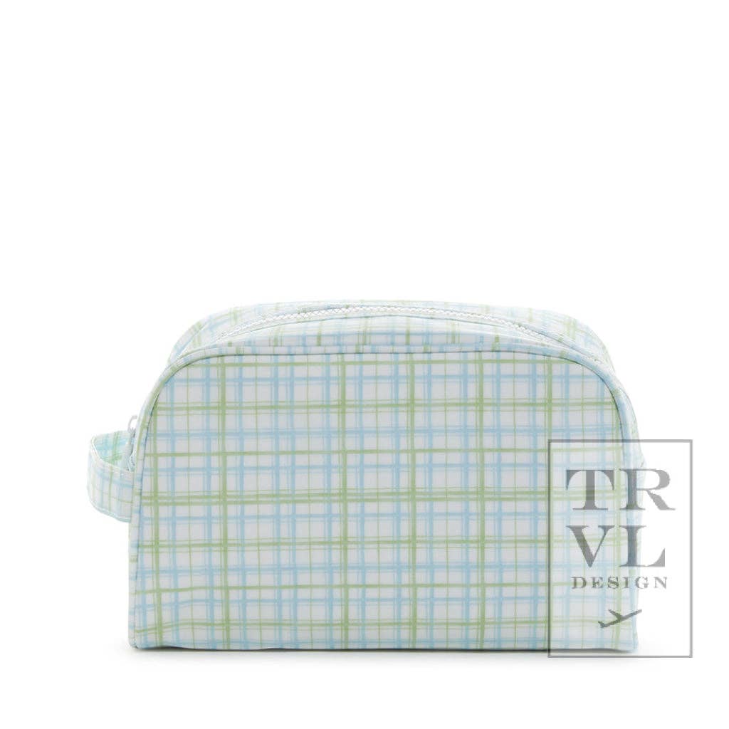 Stowaway - Toiletry Bag Classic Plaid Green