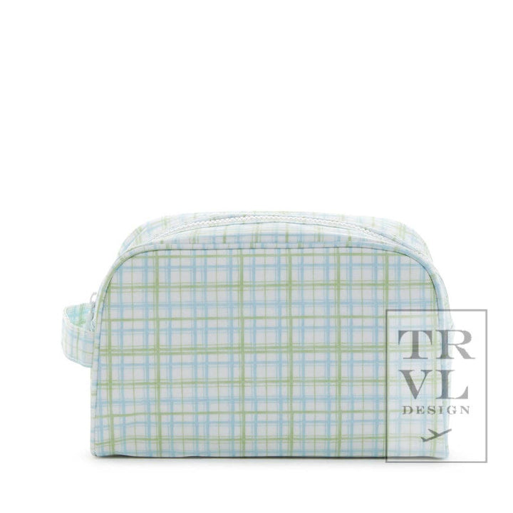 Stowaway - Toiletry Bag Classic Plaid Green