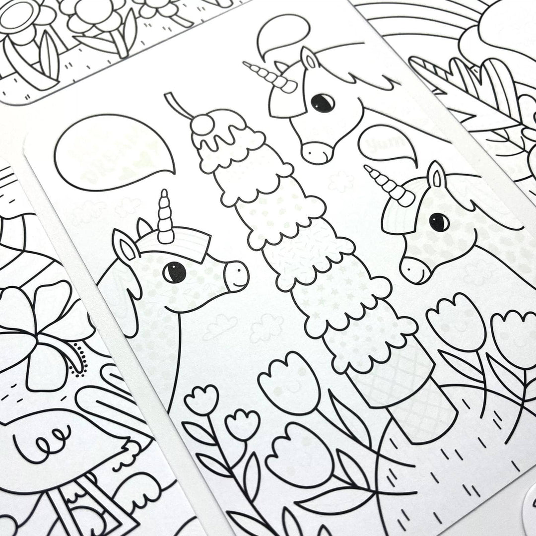 Undercover Art Hidden Patterns Coloring- Unicorn Friends