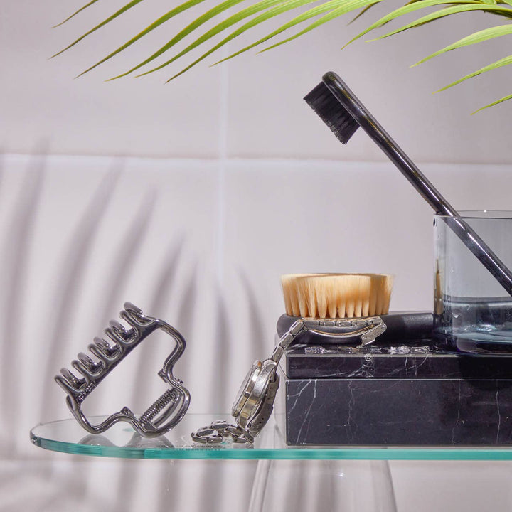 Metal Medium Open Shape Puffy Claw Clip