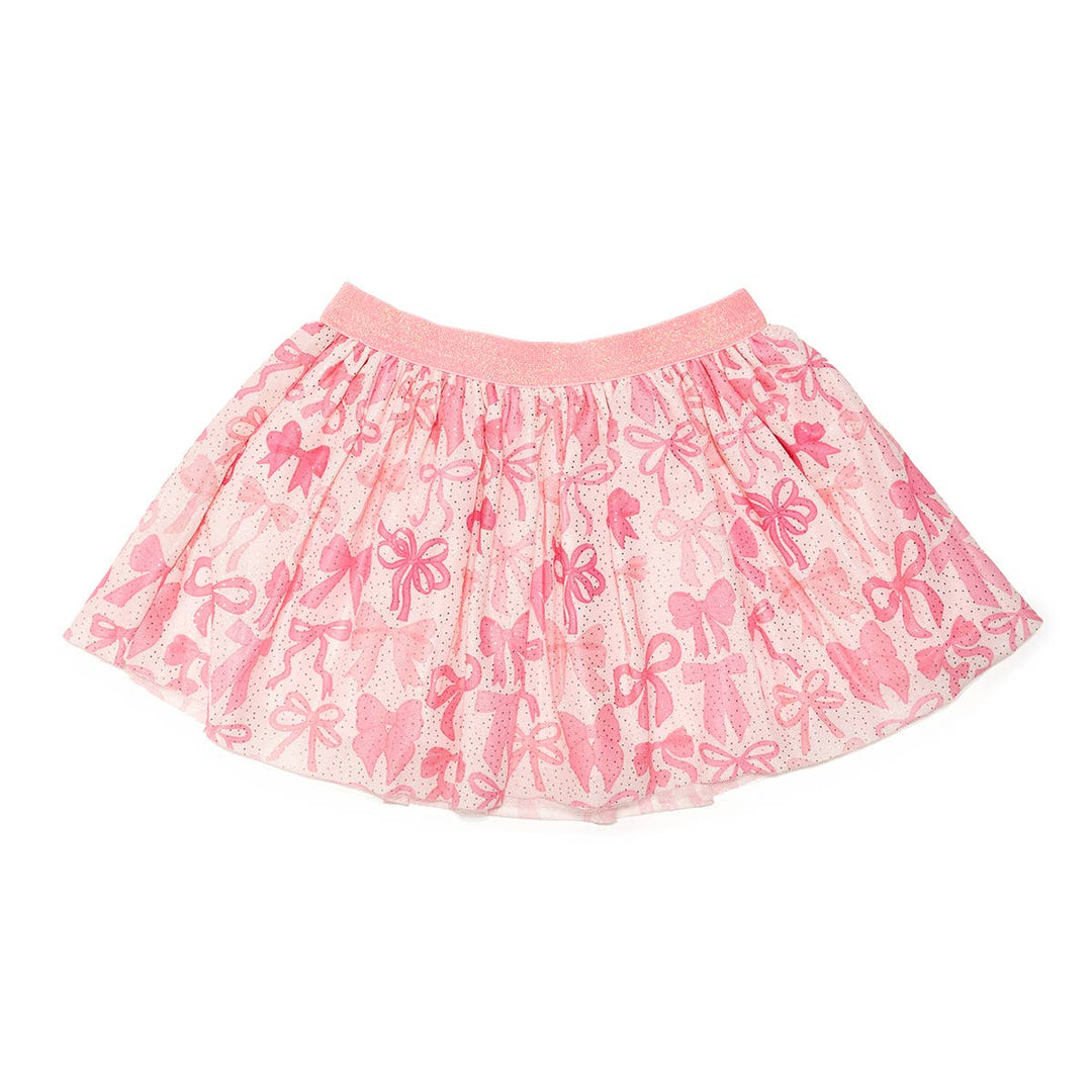 Coquette Bow Tutu - Kids Dress Up Skirt - Bows: 1-2Y