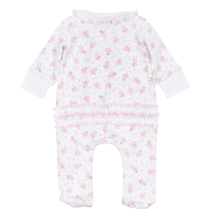 Twinkle Toes Print Zip Footie