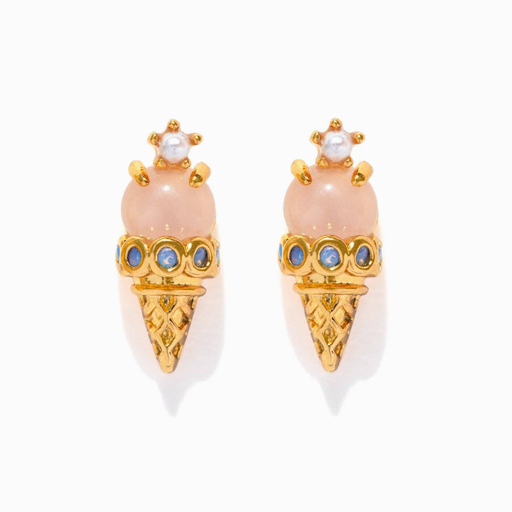 Ice Cream Shop Studs: Gold