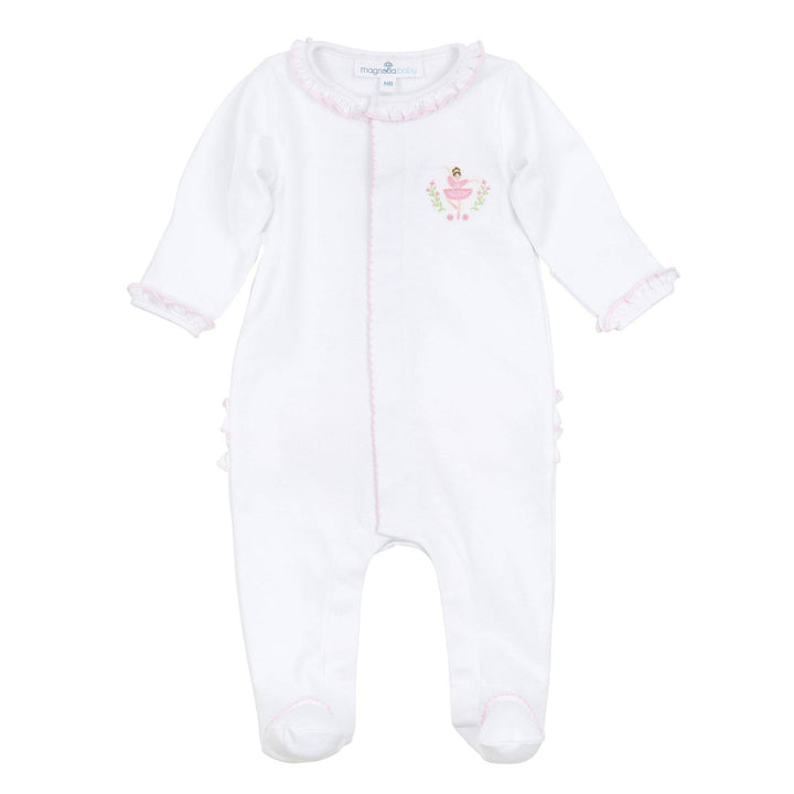 Twinkle Toes Embroidered Footie