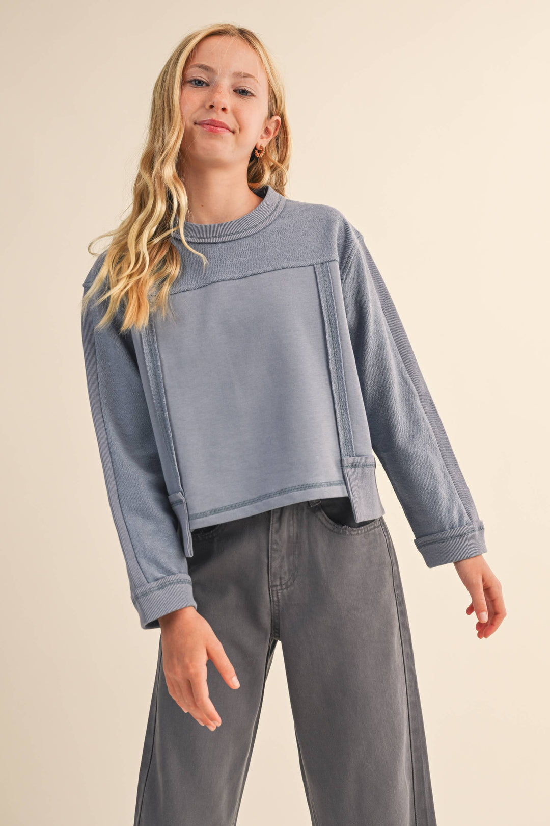 TWEEN KIDS GIRLS CREW NECK SWEATSHIRT