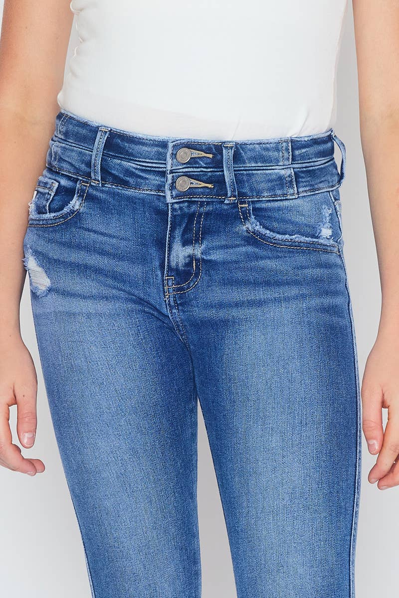 REESIE SLIM HIGH RISE ANKLE SKINNY JEANS
