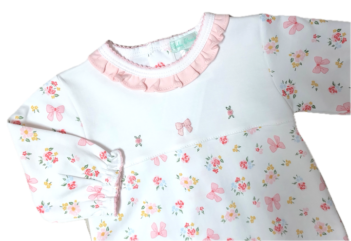 Bows and flowers gown